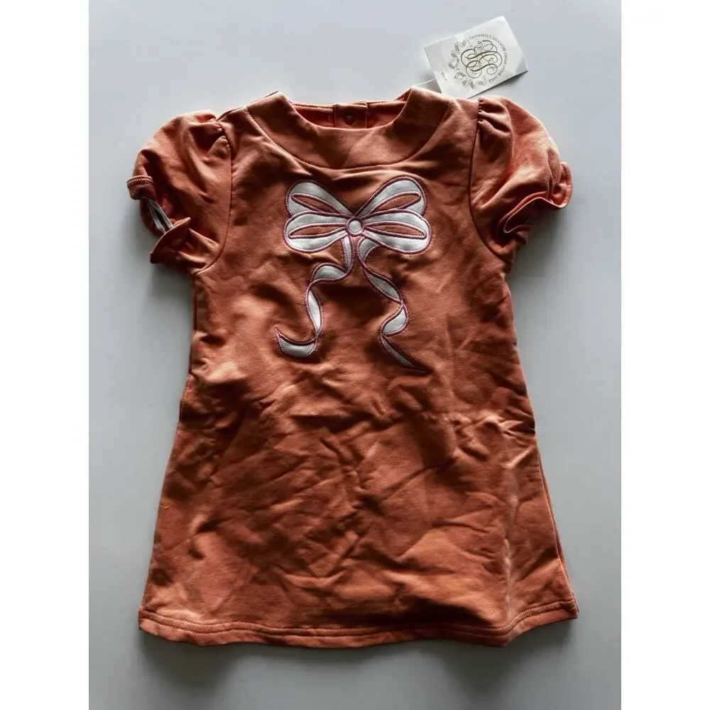 Beaufort Bonnet Short Sleeve Eliza's Applique Dress 2T